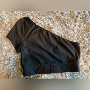 Victoria’s Secret – Black One Shoulder Crop Top - Size M